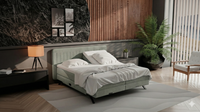 Boxspringbett BD-1900 – Stoff grün (Mito Green) | Betten Deluxe
