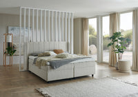 Boxspringbett BD-200 mit Bettkasten – Stoff beige (Mito Naturel) – Bild 3 | Betten Deluxe
