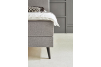 Boxspringbett (BD-450) 140/160/180x200, Stoff beige, anthrazit, grau, H3, schnell lieferbar