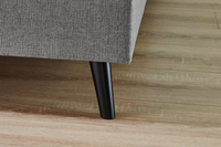 Boxspringbett (BD-450) 140/160/180x200, Stoff beige, anthrazit, grau, H3, schnell lieferbar