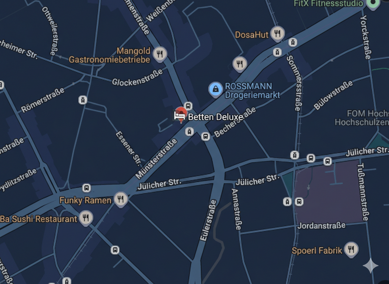 Karte Standort Betten Deluxe