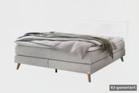 Pure Boxspringbett Hellgrau – Produktvideo – KI-generiertes Video