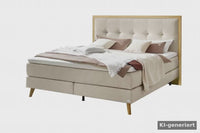 Royal Boxspringbett Beige – Produktvideo – KI-generiertes Video