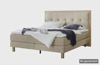 Nordic Boxspringbett Beige – Produktvideo – KI-generiertes Video