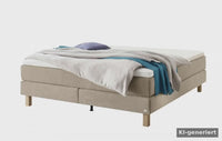 Base Boxspringbett Beige – Produktvideo – KI-generiertes Video