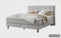 Liva Boxspringbett Hellgrau – Produktvideo – KI-generiertes Video