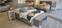 Boxspringbett Rousseau 180x200 Stoff Grün – Produktvideo