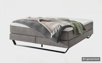Flat Boxspringbett Grau – Produktvideo – KI-generiertes Video